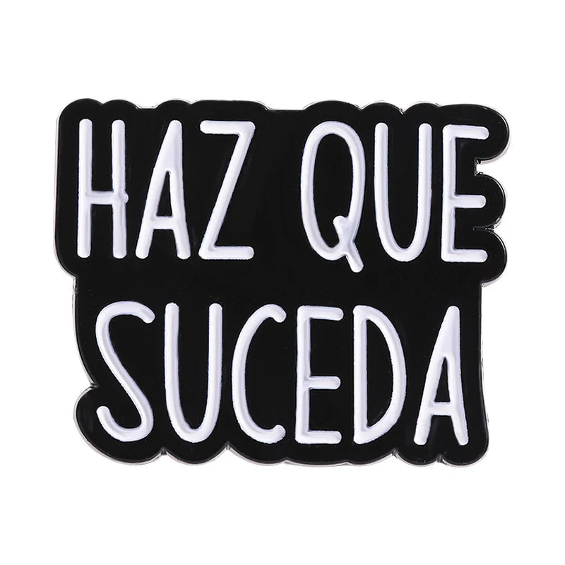 Funny Quote Enamel Pins Positive Saying Pop Music Rock Band LGBT Rainbow Brooches Lapel Badge Funny Jewelry Gifts for Friends Quick Pick Grocers